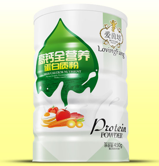 愛(ài)茵坊高鈣全營(yíng)養蛋白質(zhì)粉鐵聽(tīng)450g