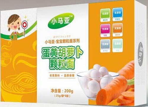 小马亚蛋黄胡萝卜颗粒面
