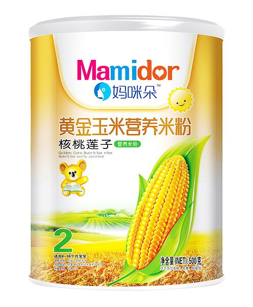 媽咪朵核桃蓮子黃金玉米營(yíng)養米粉