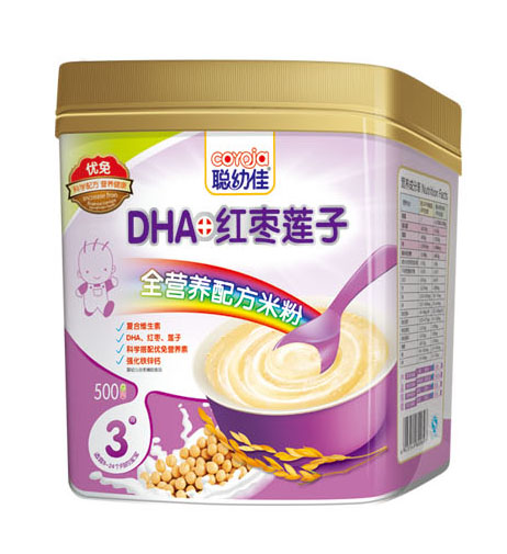 聪幼佳DHA红枣莲子全营养配方米粉