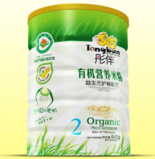彤伴益生元護暢有機米粉鐵聽(tīng)裝2段