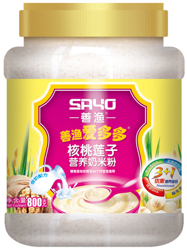 善渔爱多多核桃莲子营养奶米粉