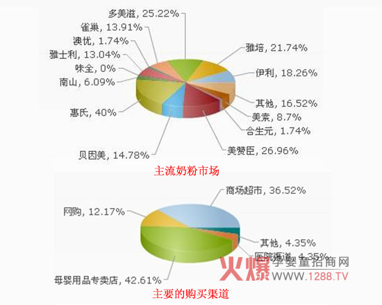 婴幼儿奶粉品牌市场占有率及购买渠道分析-市