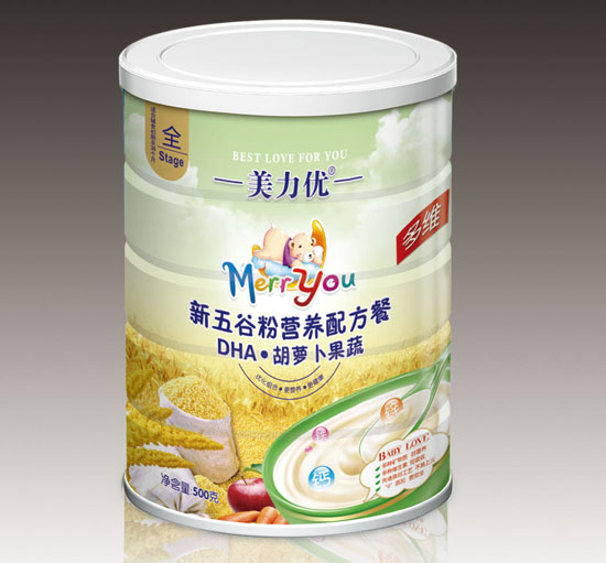 美力優(yōu)DHA胡蘿卜果蔬新五谷營(yíng)養配方餐