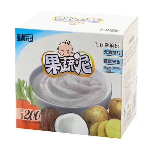 鱈冠白色果蔬泥
