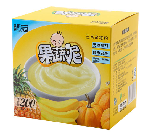 鱈冠黃色果蔬泥