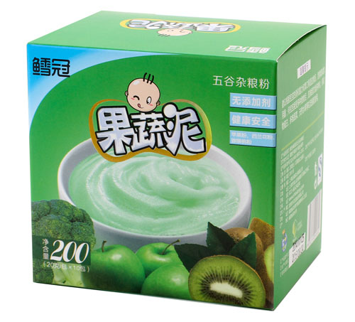 鱈冠綠色果蔬泥