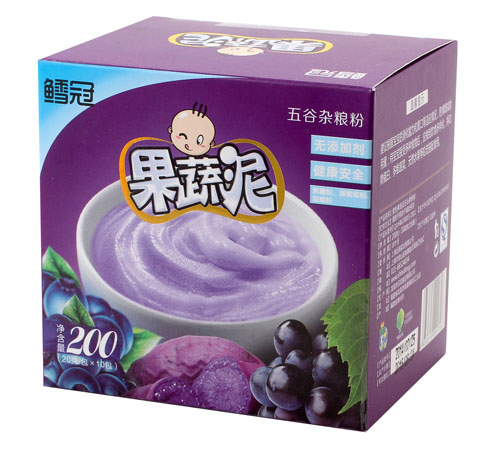 鱈冠紫色果蔬泥
