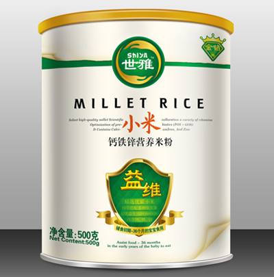 世雅小米钙铁锌营养米粉