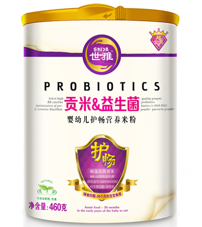 世雅贡米益生菌婴幼儿护畅营养米粉