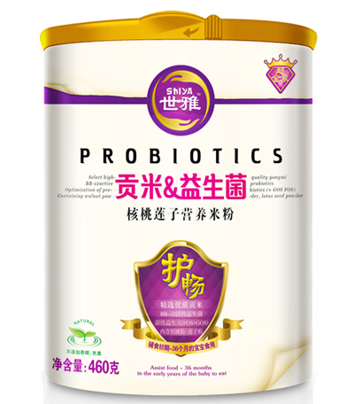 世雅贡米益生菌核桃莲子营养米粉