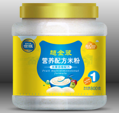 世雅超金装水果多维营养米粉
