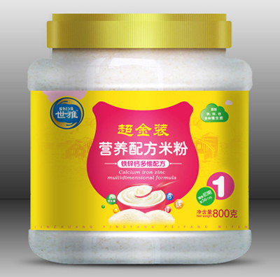 世雅超金装铁锌钙多维营养米粉