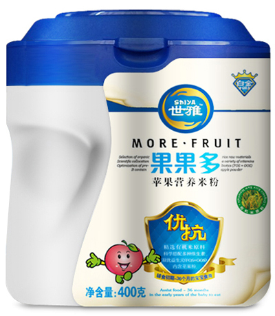 世雅果果多苹果营养米粉