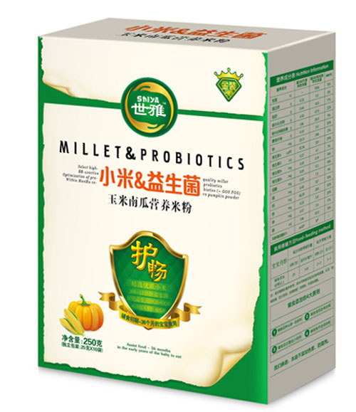 世雅小米益生菌玉米南瓜营养米粉