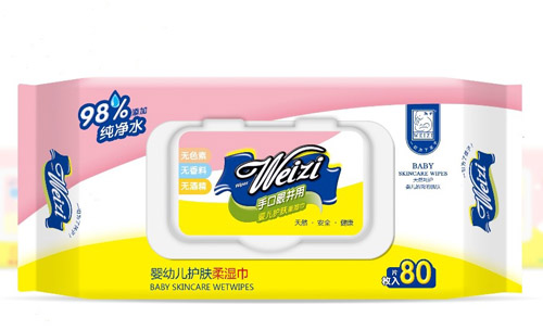 为子婴幼儿护肤柔湿巾
