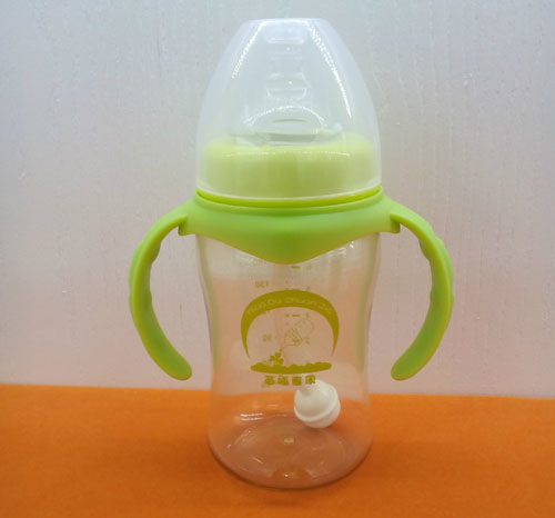 苗哺专家7安宽口弧形双耳PPSU高级奶瓶