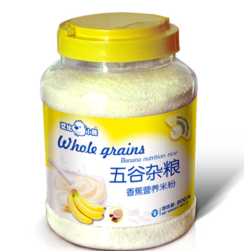 艾比小熊五谷雜糧香蕉營(yíng)養米粉