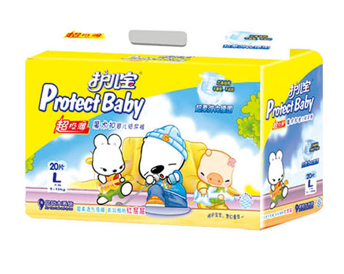 护儿宝超级薄弹力婴儿纸尿裤L码20片