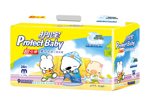 护儿宝超级薄弹力婴儿纸尿裤M码24片