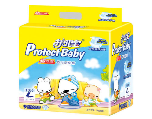 护儿宝超级薄婴儿纸尿裤L码10片