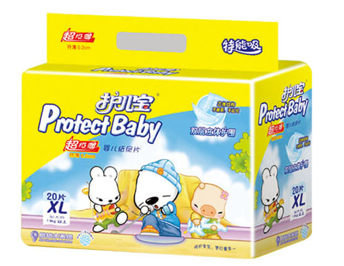护儿宝超级薄婴儿纸尿片XL码20片