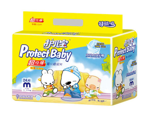 护儿宝超级薄婴儿纸尿片M码24片