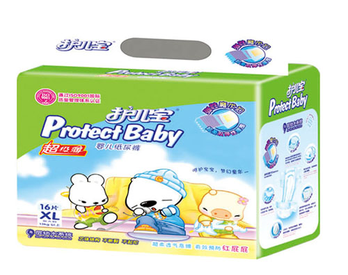 护儿宝超级薄婴儿纸尿裤XL码16片