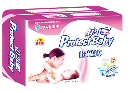 护儿宝超级薄婴儿纸尿片L码30片