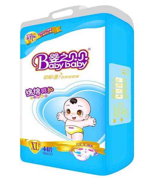 婴之贝贝超极薄尿裤加大号44片