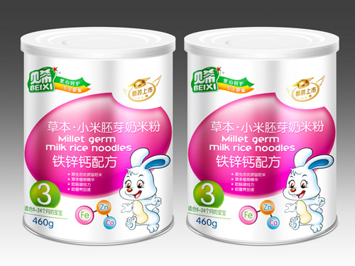 贝希铁锌钙草本小米胚芽奶米粉