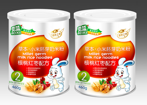 贝希核桃红枣草本小米胚芽奶米粉