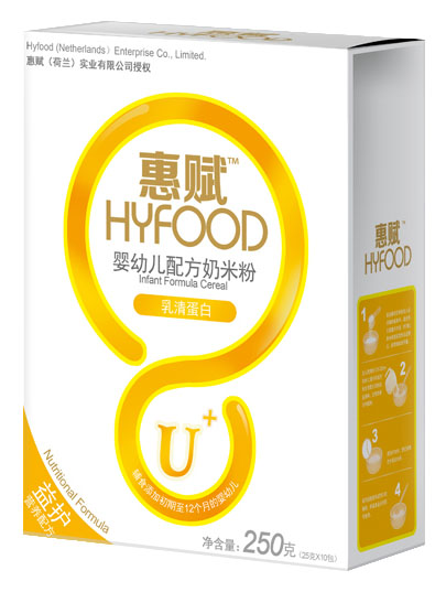 惠赋乳清蛋白婴幼儿配方奶米粉盒装