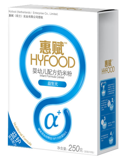 惠赋益生元婴幼儿配方奶米粉盒装