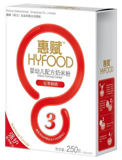 惠赋红枣核桃婴幼儿配方米粉盒装