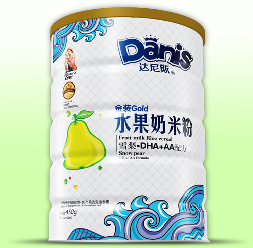 達尼斯雪梨DHA+AA金裝水果奶米粉