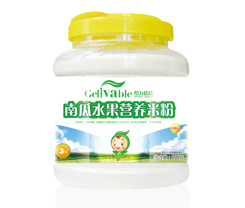 给力蓓蓓南瓜水果800克桶装米粉