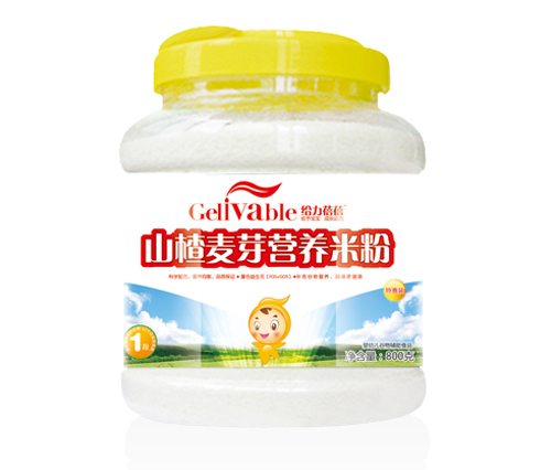 给力蓓蓓山楂麦芽800克桶装米粉