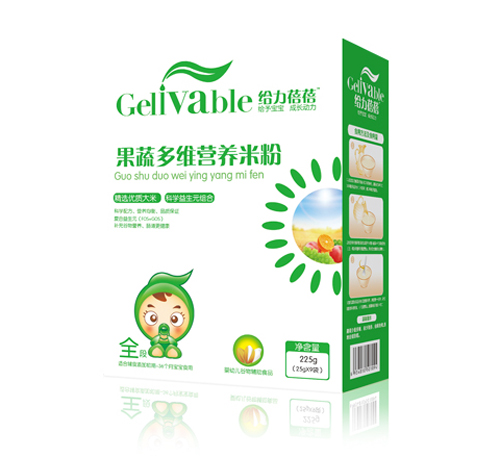 给力蓓蓓果蔬多维婴儿营养米粉