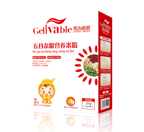 给力蓓蓓五谷杂粮婴儿营养米粉