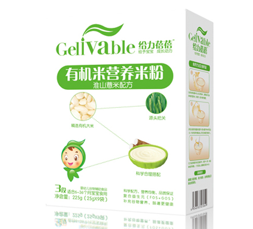 给力蓓蓓淮山薏米配方有机米营养米粉