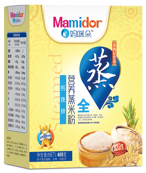 媽咪朵鈣鐵鋅營(yíng)養蒸米粉