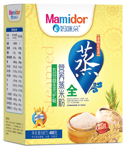 媽咪朵五谷益生元護暢營(yíng)養蒸米粉