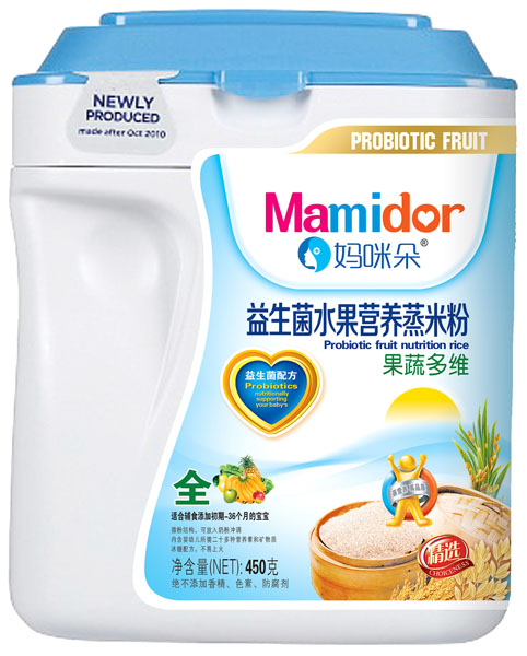 媽咪朵果蔬多維益生菌水果營(yíng)養蒸米粉