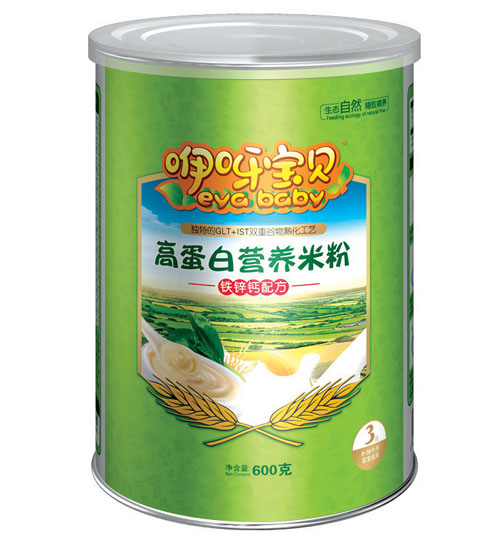 咿呀寶貝鐵鋅鈣高蛋白營(yíng)養米粉聽(tīng)裝3段