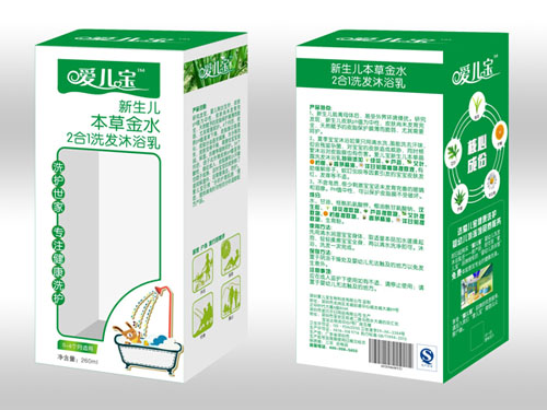 爱儿宝新生儿本草金水2合1洗发沐浴乳