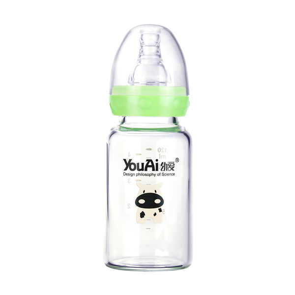 幼愛(ài)晶鉆玻璃標口奶瓶120ml