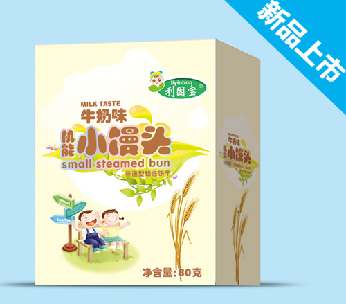 利因宝牛奶味机能小馒头