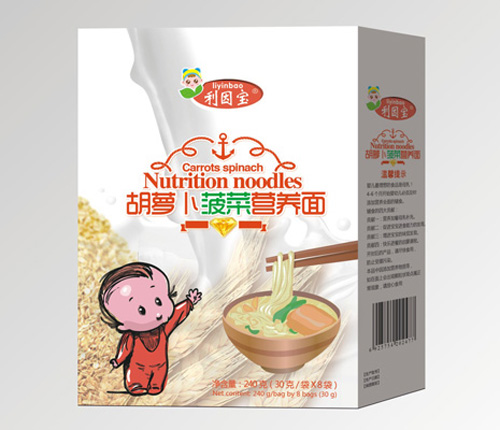 利因宝胡萝卜菠菜营养面盒装