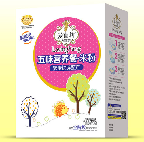 愛(ài)茵坊燕麥鐵鋅五味營(yíng)養餐米粉盒裝
